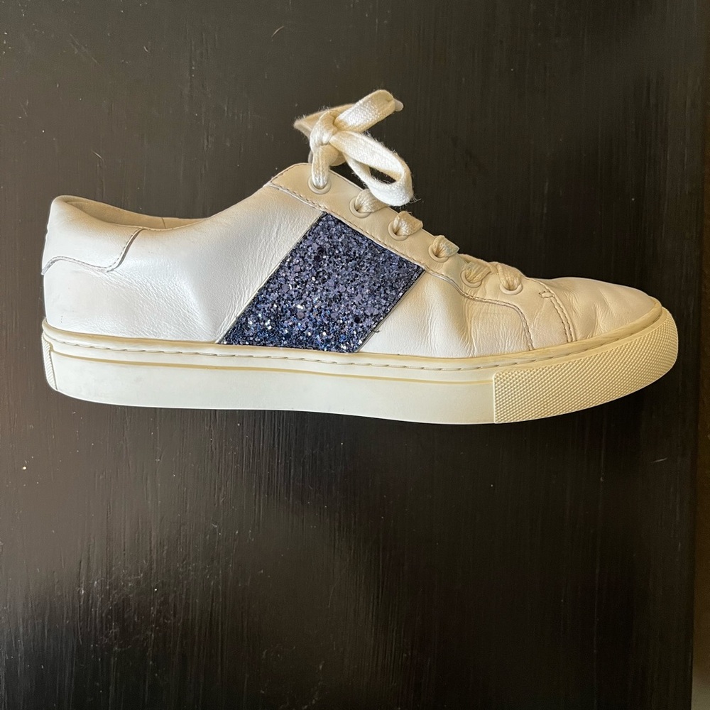 Tory Burch Carter Glitter Lace-up Sneaker